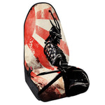 Red Rising Sun Samurai Print Waterproof Car Seat Cover