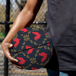 Red Rooster Pattern Print Basketball