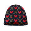 Red Rooster Pattern Print Beanie