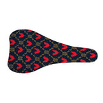 Red Rooster Pattern Print Bicycle Seat Cover