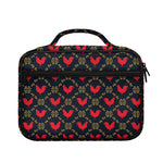 Red Rooster Pattern Print Briefcase Bible Bag
