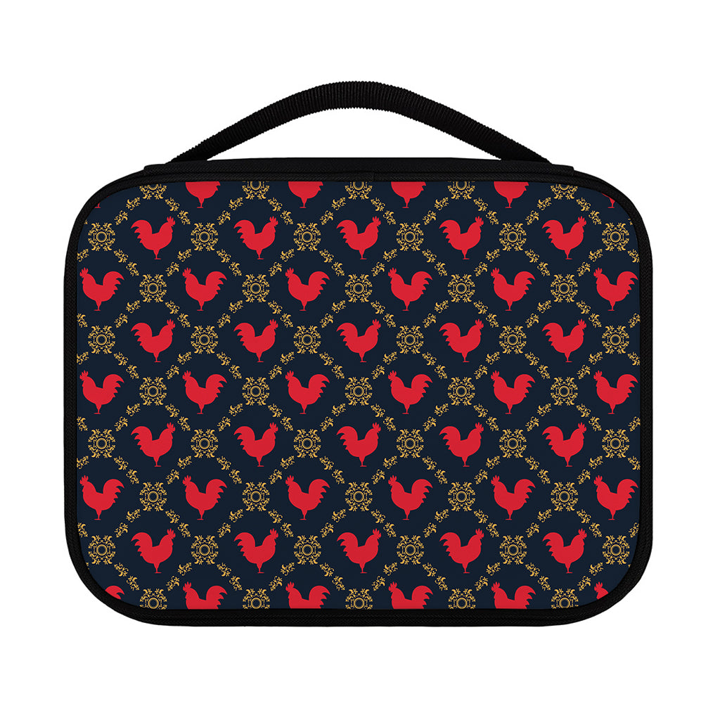 Red Rooster Pattern Print Classic Bible Case