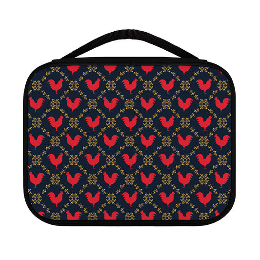 Red Rooster Pattern Print Classic Bible Case