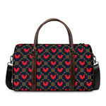 Red Rooster Pattern Print Duffle Bag