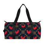 Red Rooster Pattern Print Gym Bag