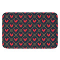 Red Rooster Pattern Print Indoor Door Mat