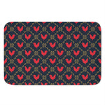Red Rooster Pattern Print Indoor Door Mat