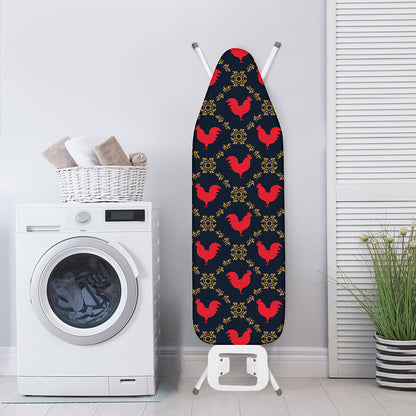 Red Rooster Pattern Print Ironing Board Cover