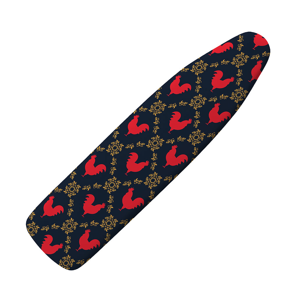 Red Rooster Pattern Print Ironing Board Cover