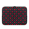 Red Rooster Pattern Print Laptop Sleeve