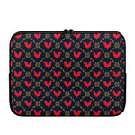 Red Rooster Pattern Print Laptop Sleeve
