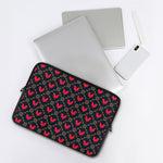 Red Rooster Pattern Print Laptop Sleeve