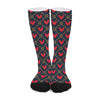 Red Rooster Pattern Print Long Socks