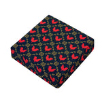 Red Rooster Pattern Print Outdoor Seat Cushion Cover