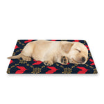 Red Rooster Pattern Print Pet Cooling Mat Cover