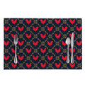 Red Rooster Pattern Print Placemat