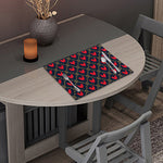Red Rooster Pattern Print Placemat