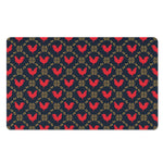 Red Rooster Pattern Print Polyester Doormat