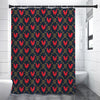 Red Rooster Pattern Print Premium Shower Curtain