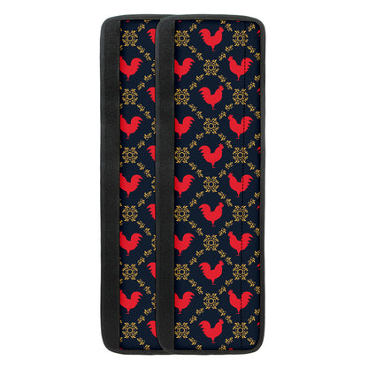 Red Rooster Pattern Print Refrigerator Handle Covers
