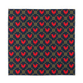 Red Rooster Pattern Print Silk Bandana