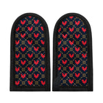 Red Rooster Pattern Print Skillet Handle Cover