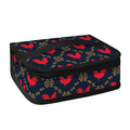 Red Rooster Pattern Print Small Lunch Bag