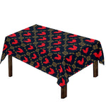 Red Rooster Pattern Print Tablecloth