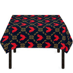 Red Rooster Pattern Print Tablecloth