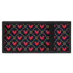 Red Rooster Pattern Print Trifold Wallet