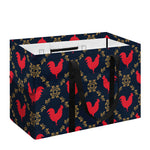 Red Rooster Pattern Print Utility Tote Bag