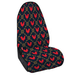 Red Rooster Pattern Print Waterproof Car Seat Cover