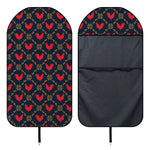Red Rooster Pattern Print Waterproof Car Seat Cover