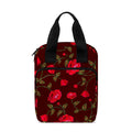 Red Rose Floral Flower Pattern Print Bible Tote Bag