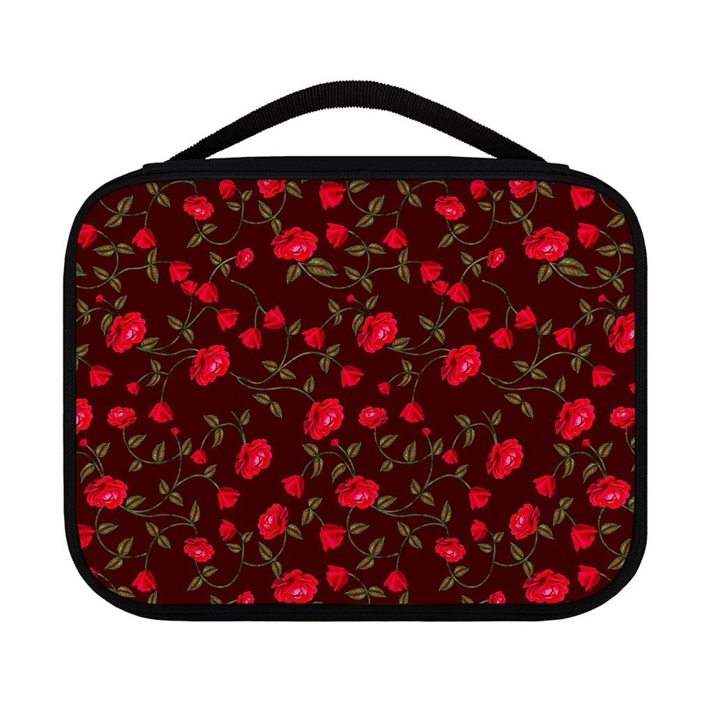 Red Rose Floral Flower Pattern Print Classic Bible Case