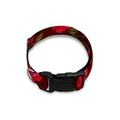 Red Rose Floral Flower Pattern Print Dog Collar