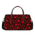Red Rose Floral Flower Pattern Print Duffel Bag