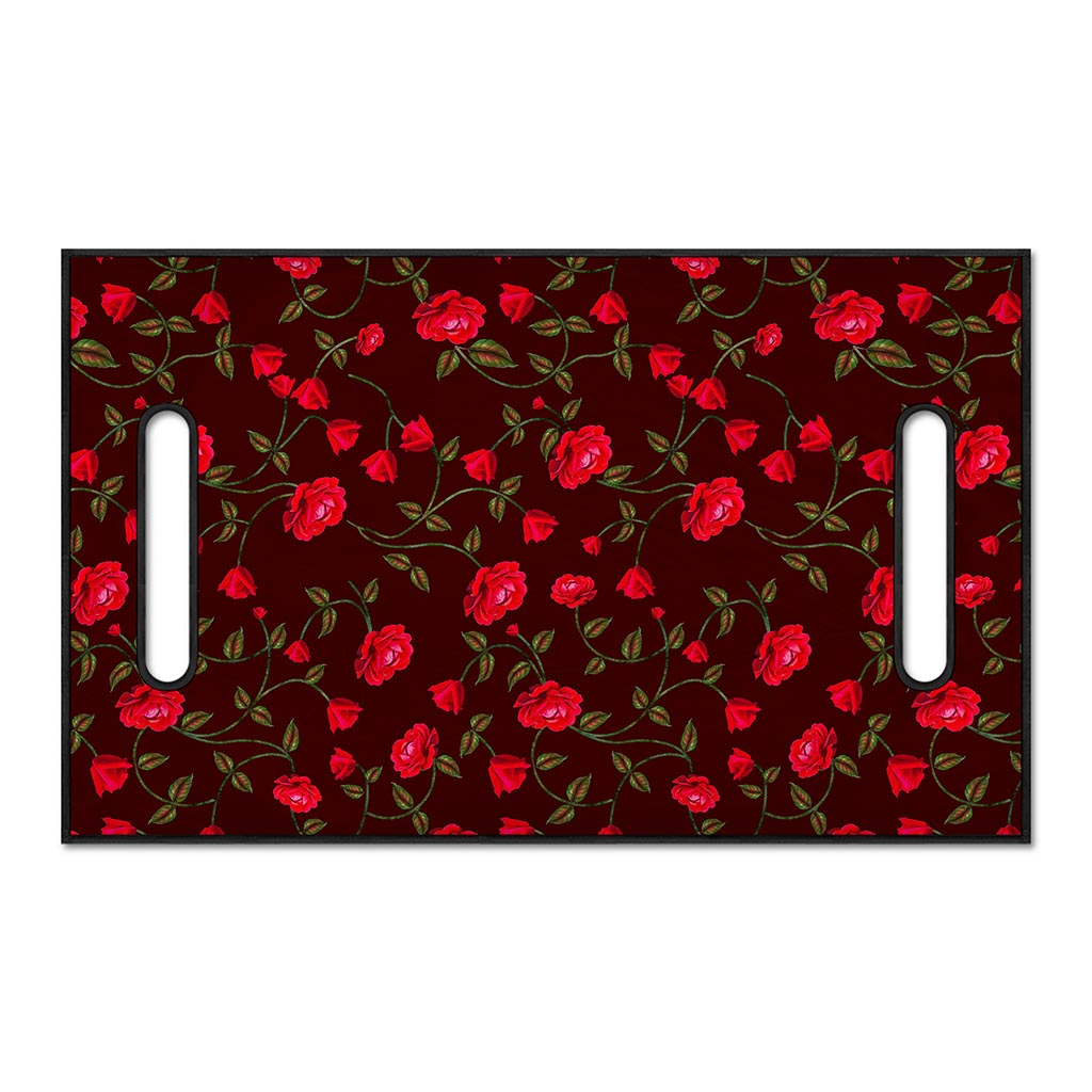 Red Rose Floral Flower Pattern Print Golf Cart Seat Cover