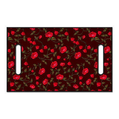 Red Rose Floral Flower Pattern Print Golf Cart Seat Cover