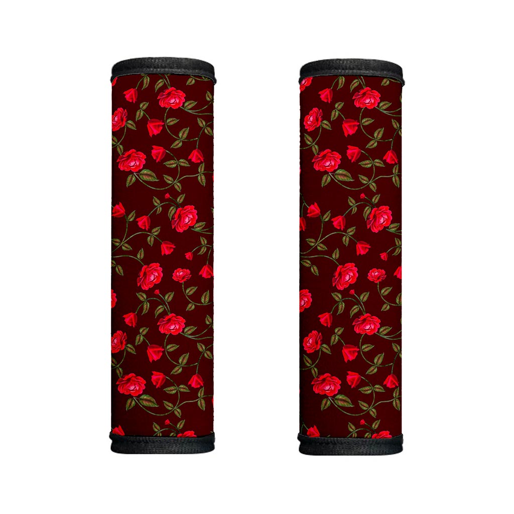 Red Rose Floral Flower Pattern Print Handle Covers