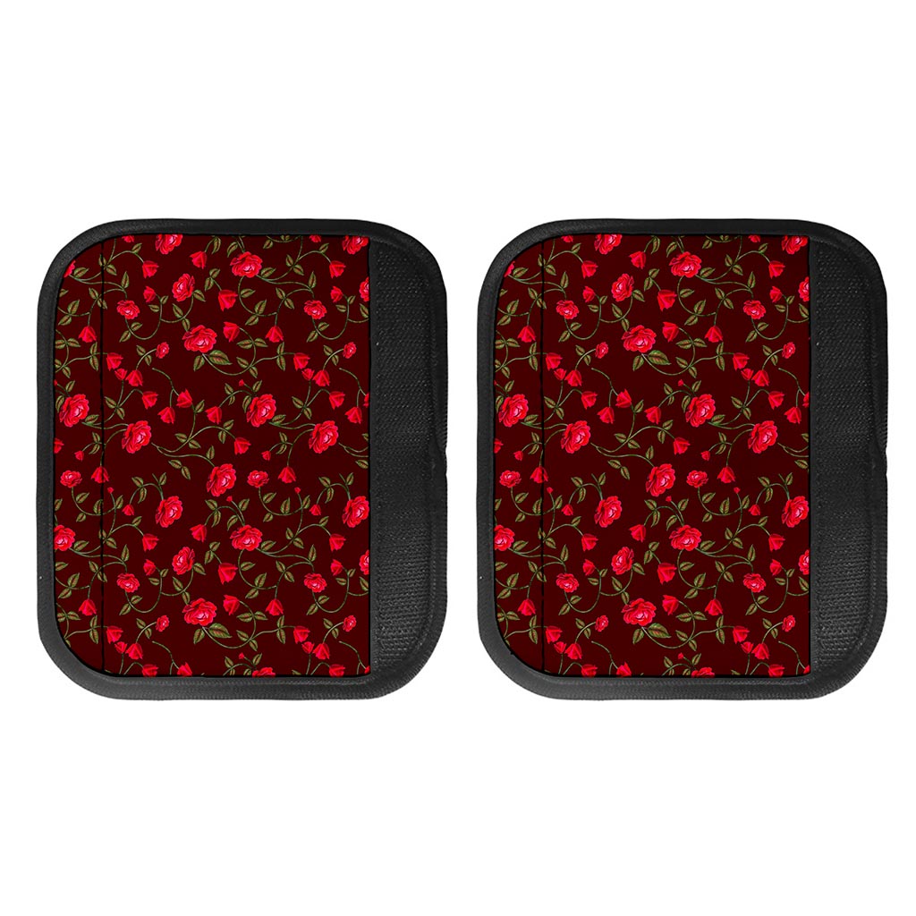 Red Rose Floral Flower Pattern Print Handle Covers