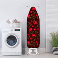 Red Rose Floral Flower Pattern Print Ironing Board Cover