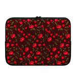 Red Rose Floral Flower Pattern Print Laptop Sleeve