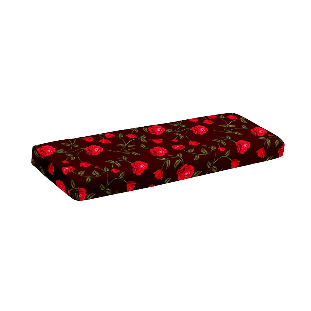 Red Rose Floral Flower Pattern Print Piano Keyboard Cover