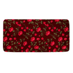 Red Rose Floral Flower Pattern Print Towel