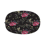 Red Rose Floral Pattern Print Car Side Mirror Covers