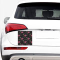 Red Rose Floral Pattern Print Car Sticker