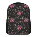 Red Rose Floral Pattern Print Casual Backpack