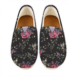 Red Rose Floral Pattern Print Casual Shoes