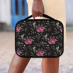 Red Rose Floral Pattern Print Classic Bible Case